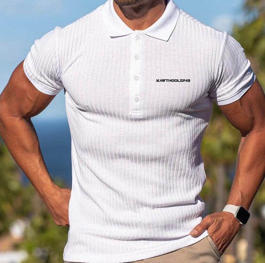Fitness Men's Polyester Short Sleeve Muscle T Shirt